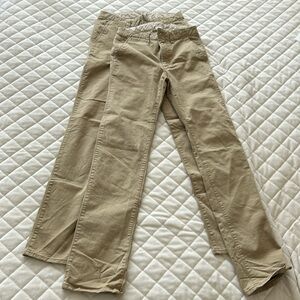 Gap Kids 16 slim khaki pants (2 pairs)